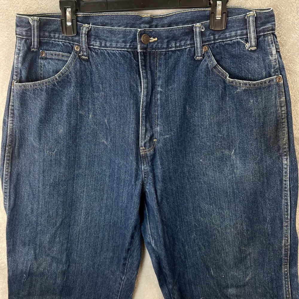 Dickies Mens Straight Leg Indigo Blue Cotton Workwear Jeans 38x32 Gorpcore Retro